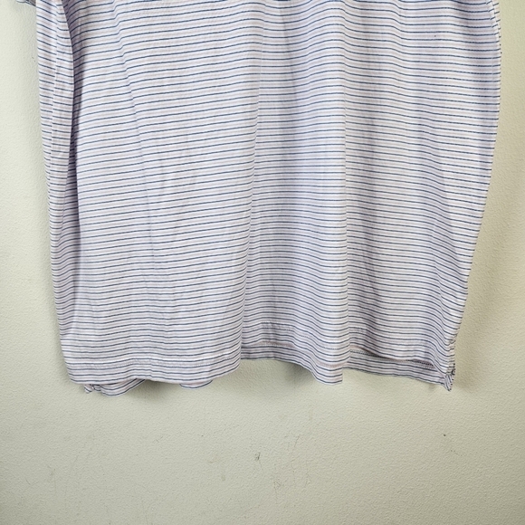 Peter Millar Pima Cotton USGA Short Sleeve Striped Polo Knit Shirt XL - Picture 2 of 8